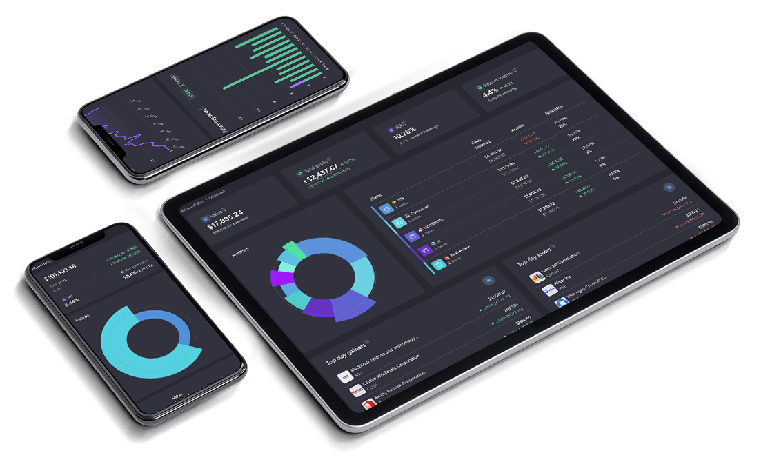 Empowers investors to make impactful strategic moves by tracking stock portfolio metrics, real-time risk analysis, performance, live asset allocation breakdowns, and benchmark comparisons, all accessible through a free trial
